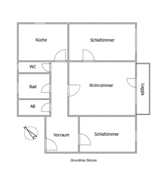 Grundrissplan 2-Bahnstraße 13