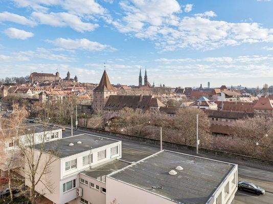 Panoramablick vom Schlafzimmer