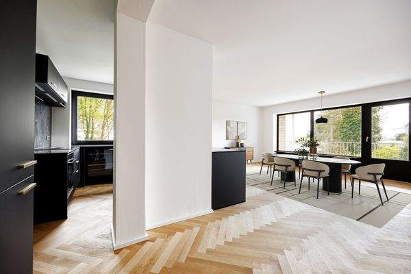 Moderne Wohnung mit Essbereich