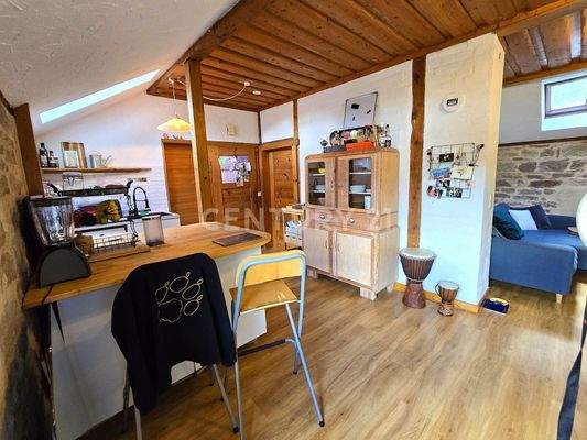 Küche - Esszimmer der Wohnung OG rechts