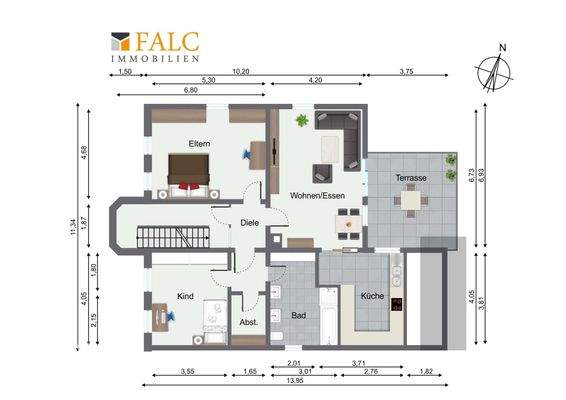 Grundriss 2. Obergeschoss