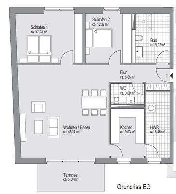 Wohnung Typ A - Wohnung 1