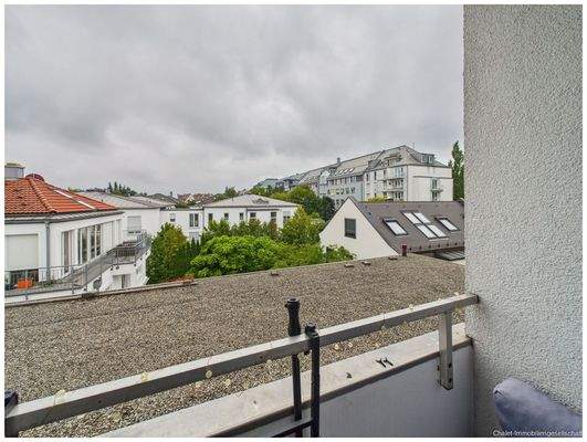 Blick aus dem Balkon