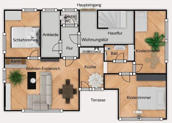 Grundriss EG nicht maßstabsgetreu!