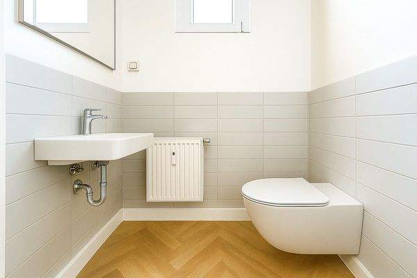 Visualisiertes Einrichtungskonzept - Gäste WC