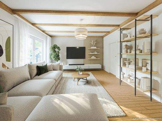 Erdgeschoss Wohnzimmer Beispieleinrichtung