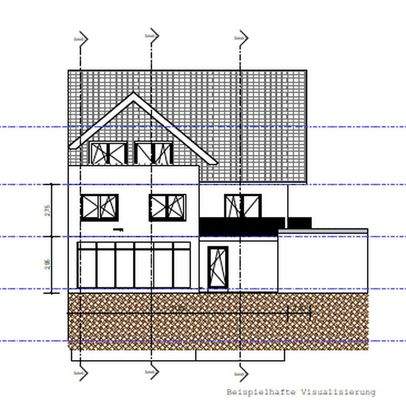 Geplante Nordansicht