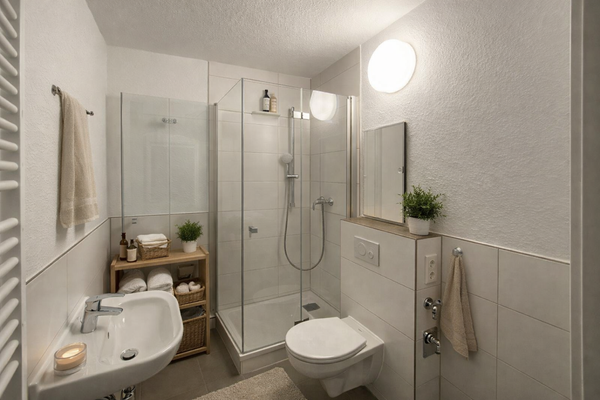 Badezimmer mit Dusche