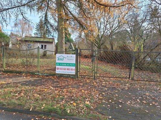 Blick auf das Grundstück