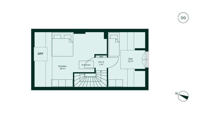 Großzügiges Dachgeschoss