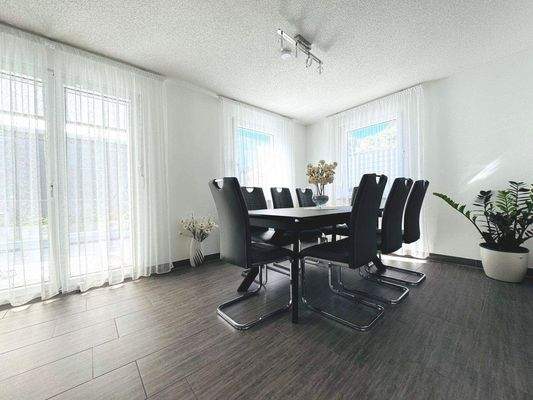 Essbereich im Wohnzimmer