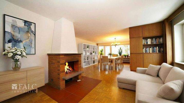 Mit Lagerfeuerstimmung (Erdgeschoss)