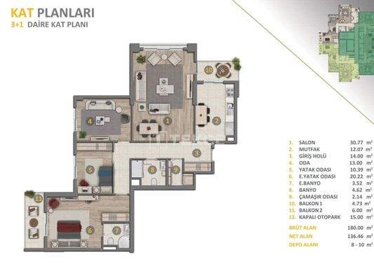 Apartments in a Complex Istanbul Esenyurt