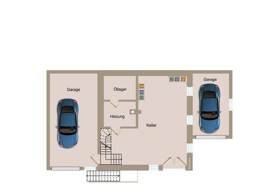 Kellergeschoss rechte Haushälfte