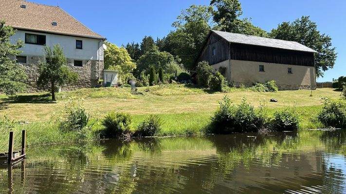 Fischteich hinter dem Vierseithof