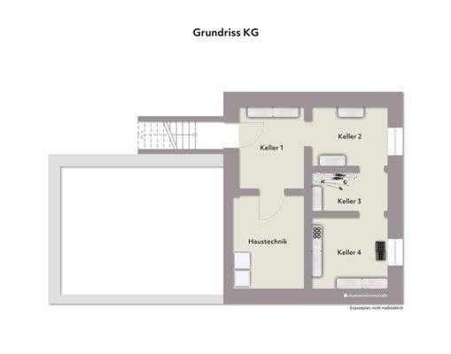 Grundriss KG - Wohnbeispiel - ohne Maßstab
