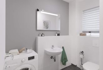 Das separate WC steht für Ihre Gäste zur Verfügung