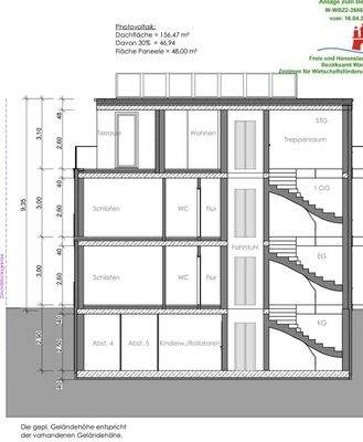 Neubauplanung (Schnitt)