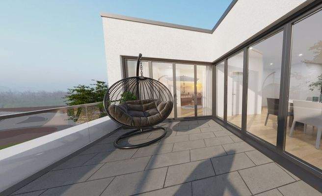 Visualisierung Dachterrasse  