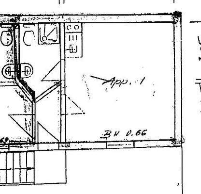 1-Zimmer-Appartement im 1. Obergeschoss