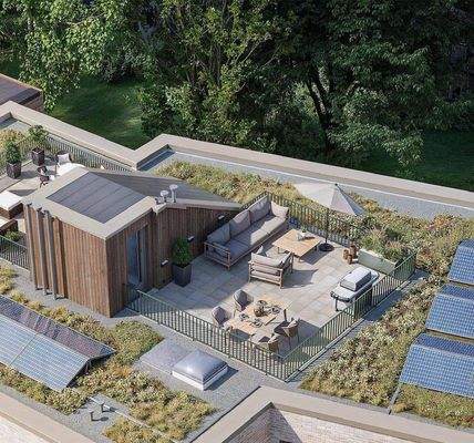 32 m² wertvolle Dachterrasse 