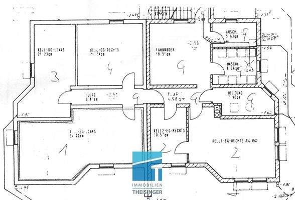 Grundriss Keller Nr. 1