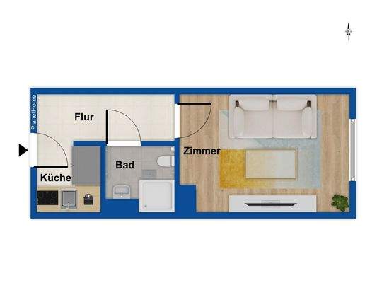 Grundriss Wohnung 2