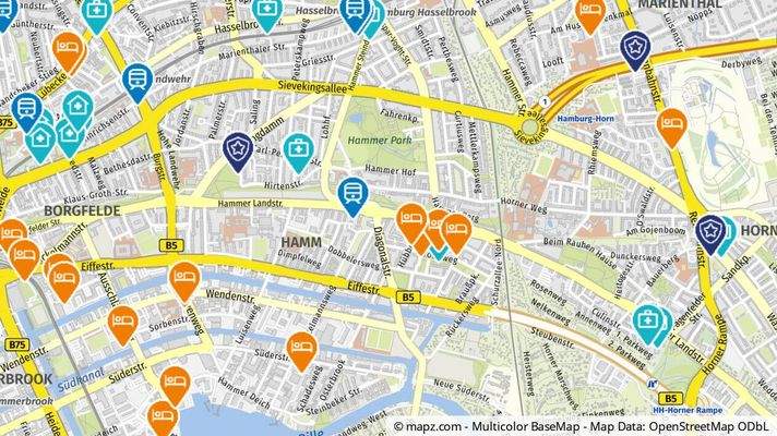 Geolyzer Kartenausschnitt