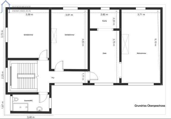 Grundriss Obergeschoss