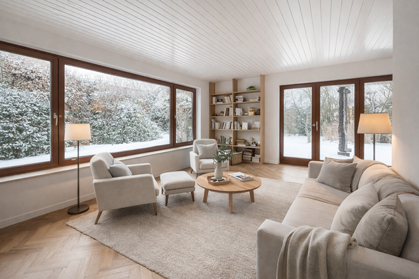 Wohnzimmer KI-generiert