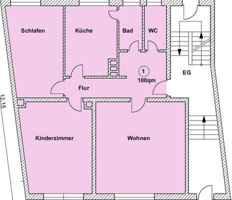 Grundriss Wohnung Nr. 01