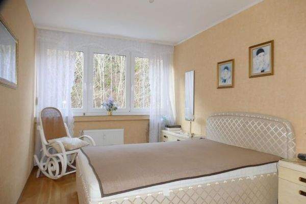 Blick ins Schlafzimmer