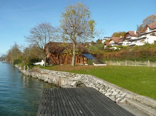 Badeplatz mit Saunahaus