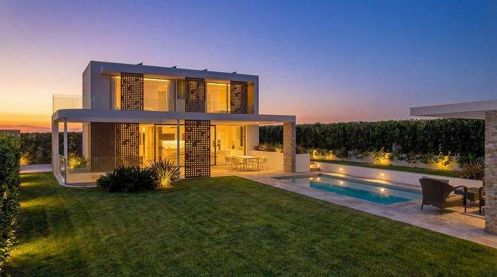 Visualisierung Nacht Neubauprojekt