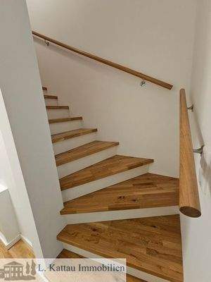 Treppenaufgang ins Dachgeschoss