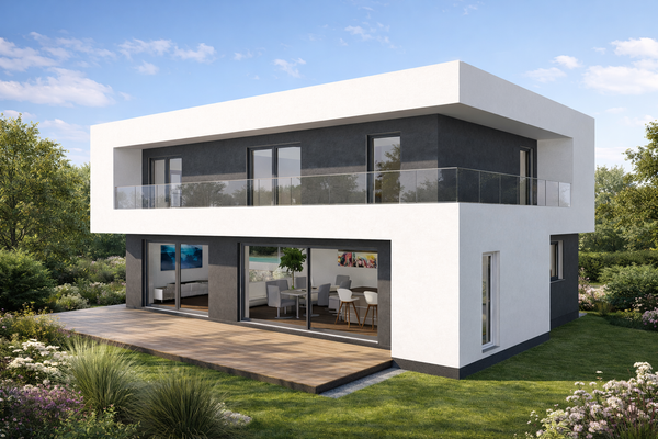 Hausbeispiel "Style 4" Terrassenansicht