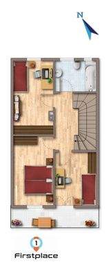 Grundriss OG möbliert