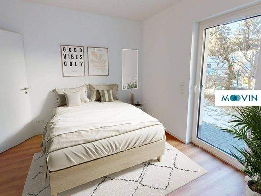 Ansicht I: Schlafzimmer I mit Bad en Suite