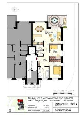 Grundriss W13, Haus 3