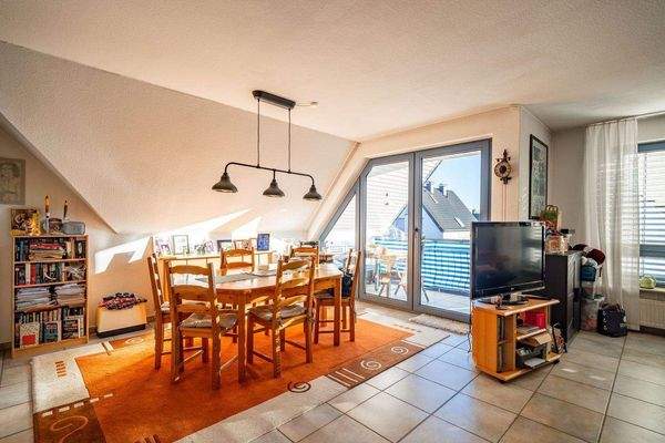 Dachschrägen sorgen für eine gemütliche Atmosphäre