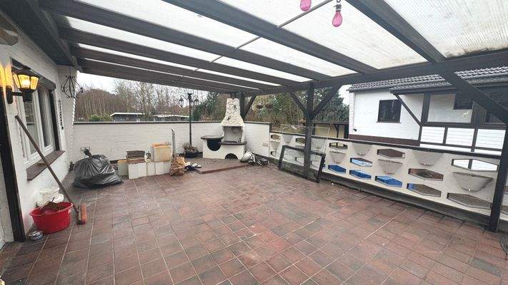 35m² überdachte Dachterrasse