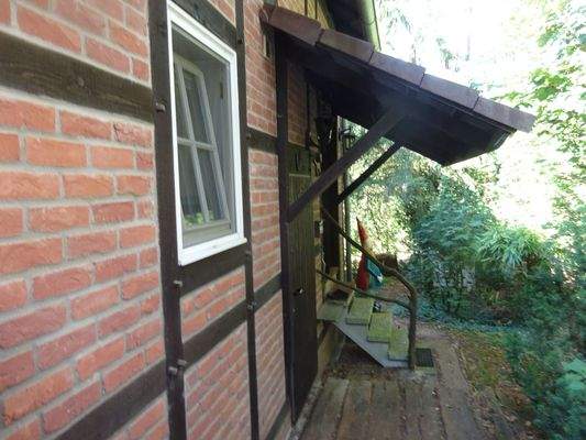 Überdachter Hauseingang