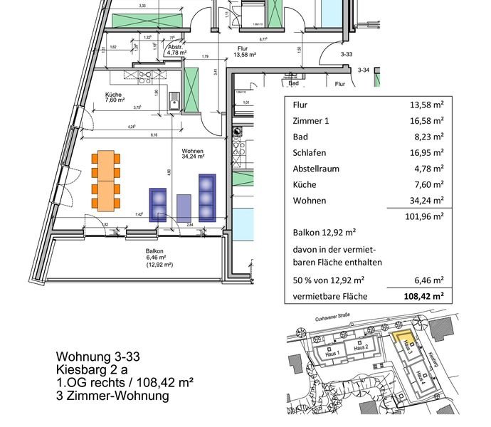 3 Zimmer Wohnung in Hamburg (Neugraben-Fischbek)