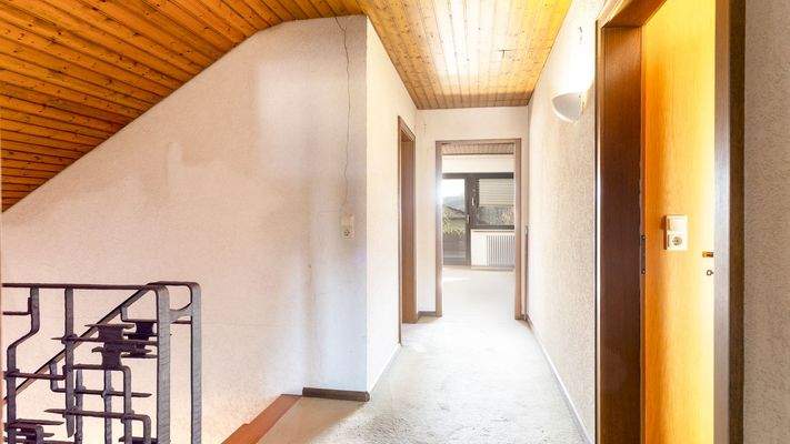 Der Flur im Dachgeschoss