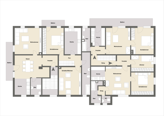 Hausnr. 23 2. Obergeschoss