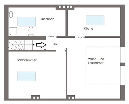 Wohnung im Dachgeschoss