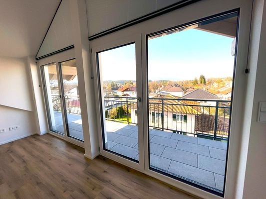 Blick aus dem Wohnzimmer