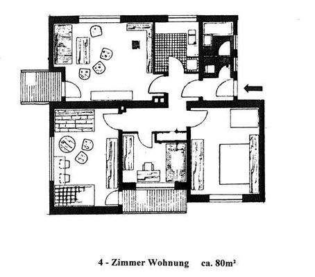 Grundriss der Wohnung