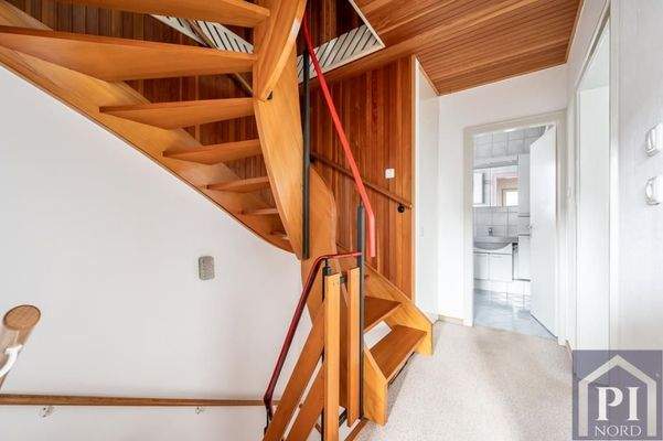 Treppe ins Dachgeschoss