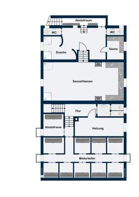 Untergeschoss + Hamam